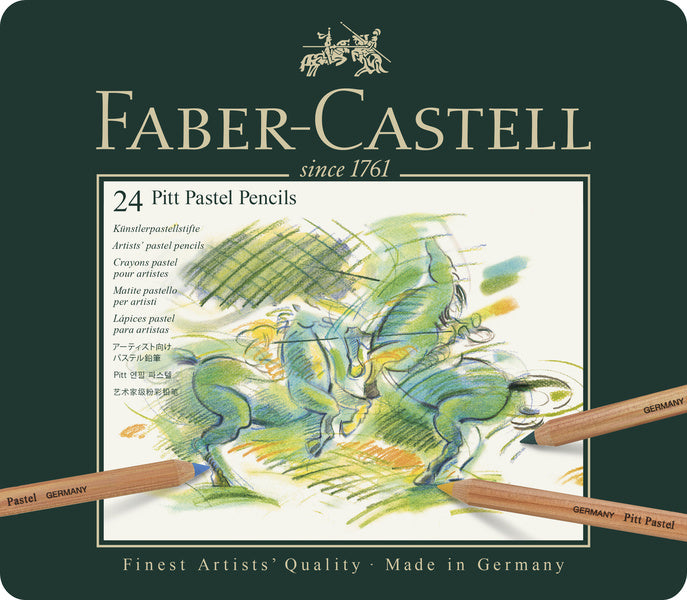 Faber-castell pastelblyanter - dåse 24 stykker -fc-112124