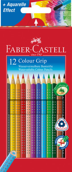 Faber Castell FC-112412 farveblyant Faber-Castell Grip papæske med 12 stykker