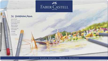 Faber-castell farveblyanter akvarel - goldfaber - etui 36 stykker - fc-114636