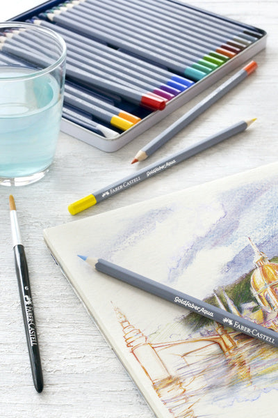 Faber-castell farveblyant akvarel - goldfaber - dåse 48 stykker - fc-114648