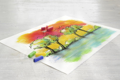 Faber-castell pastel kridt - halv længde - 24 stykker - fc-128224