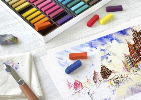 Faber-castell faber castell pastelkridt - halv længde - 72 stykker - fc-128272