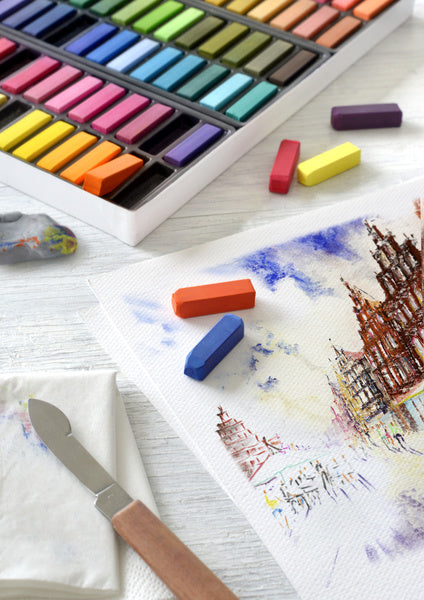 Faber-castell faber castell pastelkridt - halv længde - 72 stykker - fc-128272