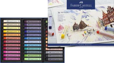 Faber castell fc-128336 pastel kridt creative studio blød pastel penalhus i 36 dele