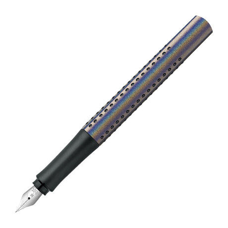 Faber Castell FC-140842 Fyldepen Faber Castell Grip Glam M Sølv