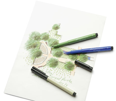 Faber Castell FC-167398 Tegnepen Pitt Artist Pen 251 Sølv