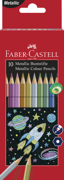 Faber castell farveblyanter metallisk faber-castell sekskantet serie