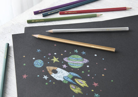 Faber castell farveblyanter metallisk faber-castell sekskantet serie