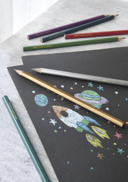 Faber castell farveblyanter metallisk faber-castell sekskantet serie