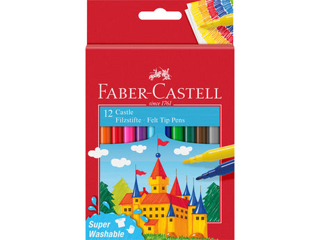 Faber castell fc-554201 tusch 12 stykker vaskbar papkasse