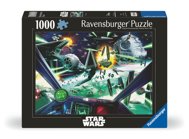 Ravensburger puslespil star wars – x-wing cockpit – 1000 brikker
