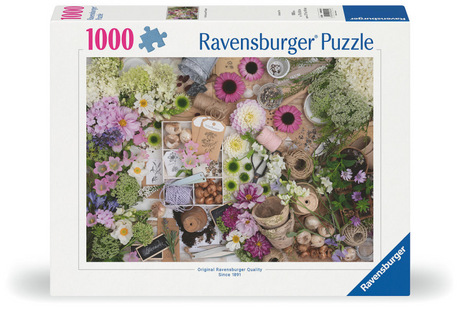 Ravensburger puslespil til kærligheden til blomster, 1000 stk.