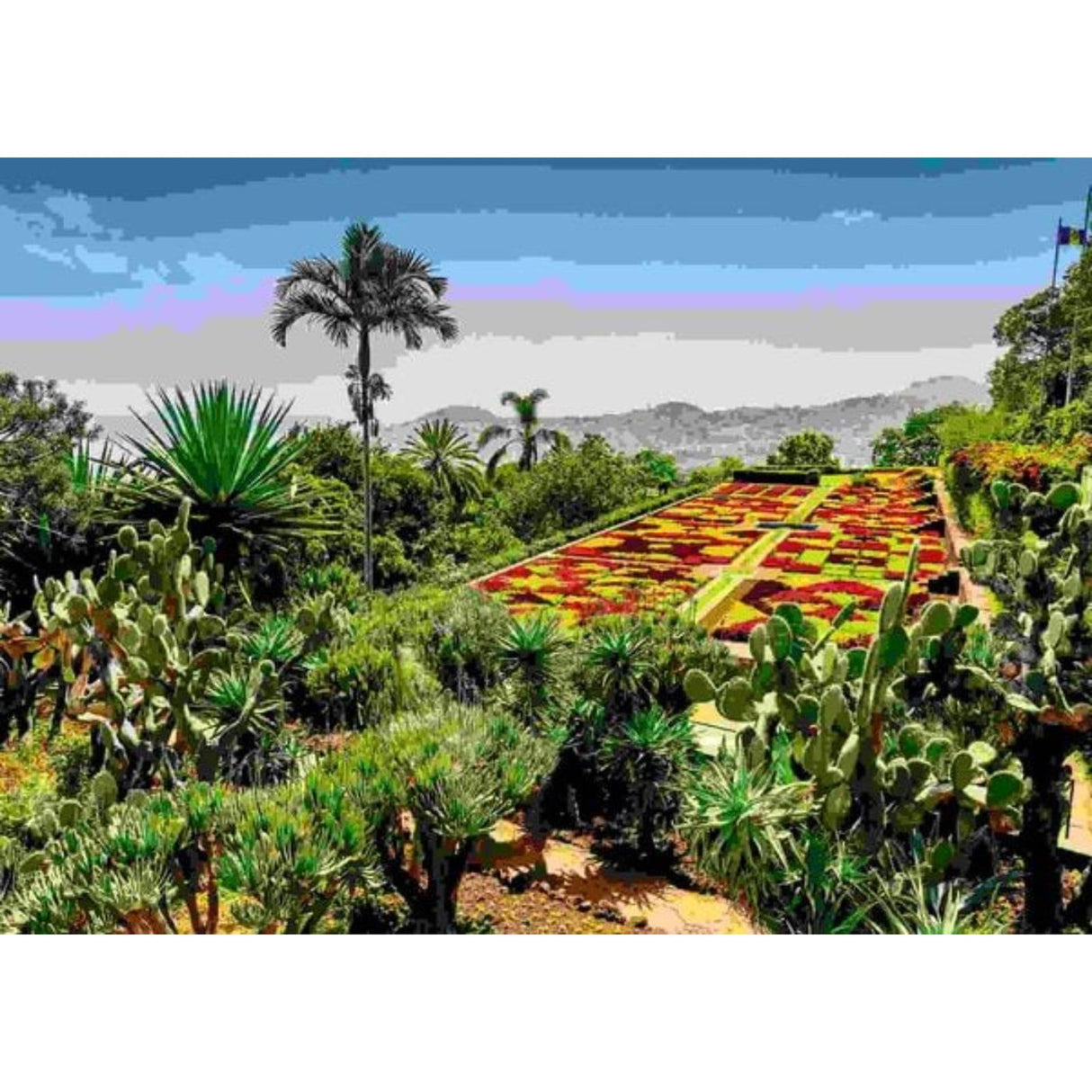 Ravensburger puslespil botanisk have, madeira 1000 brikker