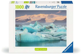 Ravensburger puslespil Jokulsarlon Island - 1000 brikker landskab.
