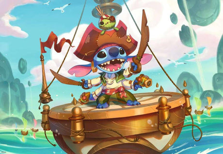 Ravensburger puzzel disney lorcana stitch - alien buccaneer - 300 stukjes, vierkante doos