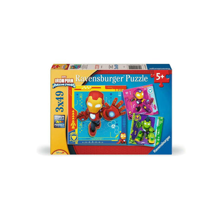 Ravensburger puslespil iron man og hans vidunderlige venner - 3x49 stk.