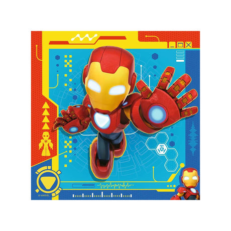 Ravensburger puslespil iron man og hans vidunderlige venner - 3x49 stk.