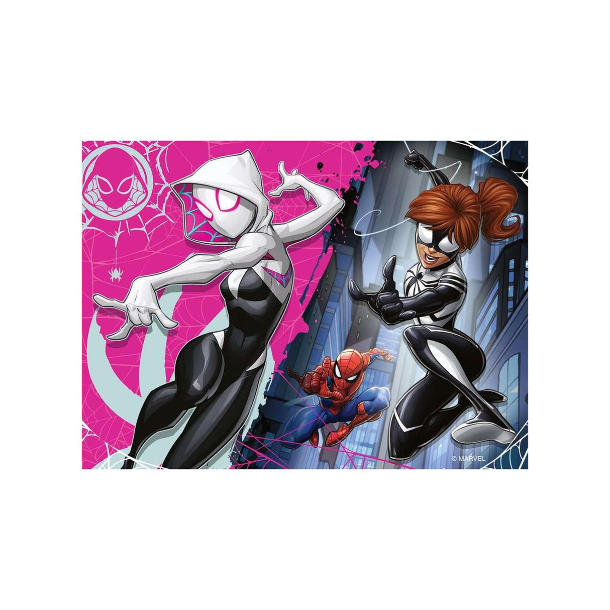 Ravensburger puslespil marvel spider-man - puslespil - 12, 16, 20, 24 brikker