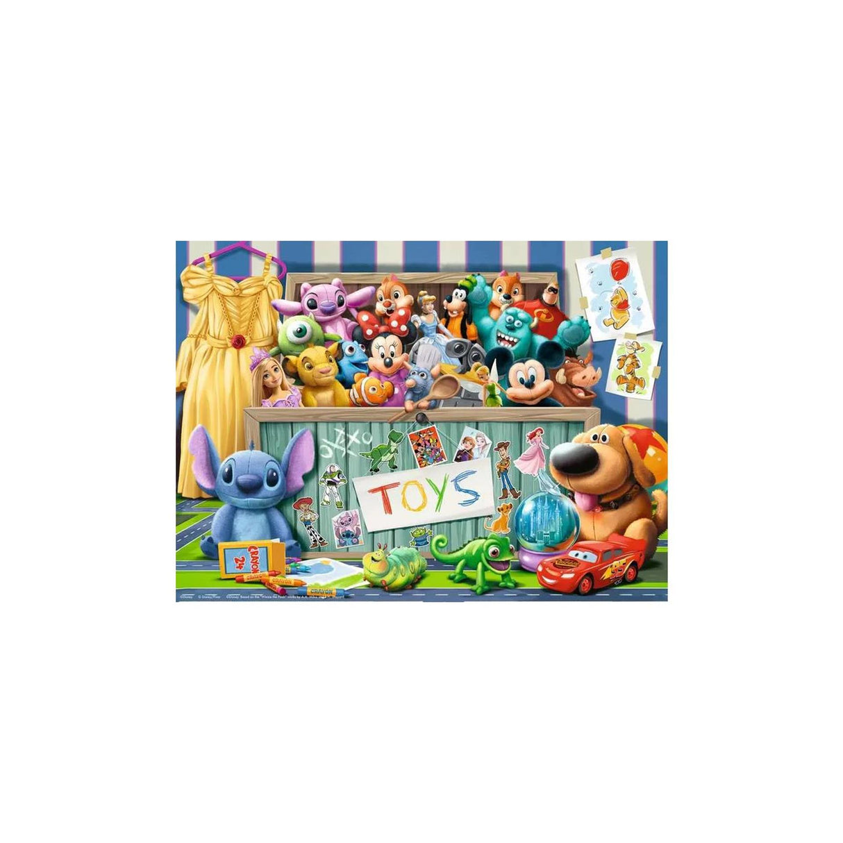Ravensburger puslespil Disney Pixar flerkarakter 100 XXL brikker