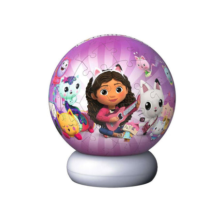 Ravensburger – Gabby's Dollhouse – 3D Puzzle Ball Night Light – 73 stykker