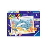 Ravensburger – creart: springende delfin – mal efter tal
