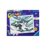 Ravensburger – creart: fræk husky – mal efter tal