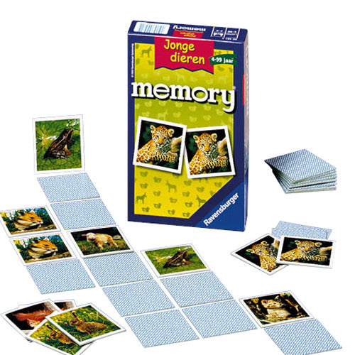 Ravensburger spil hukommelse unge dyr lomme