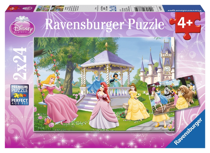 Ravensburger puslespil disney prinsesse fortryllende prinsesser - 2x24 brikker - børnepuslespil