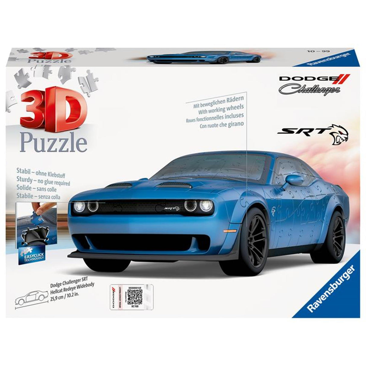 Ravensburger 3D-puslespil Dodge Challenger Hellcat Redeye Widebody