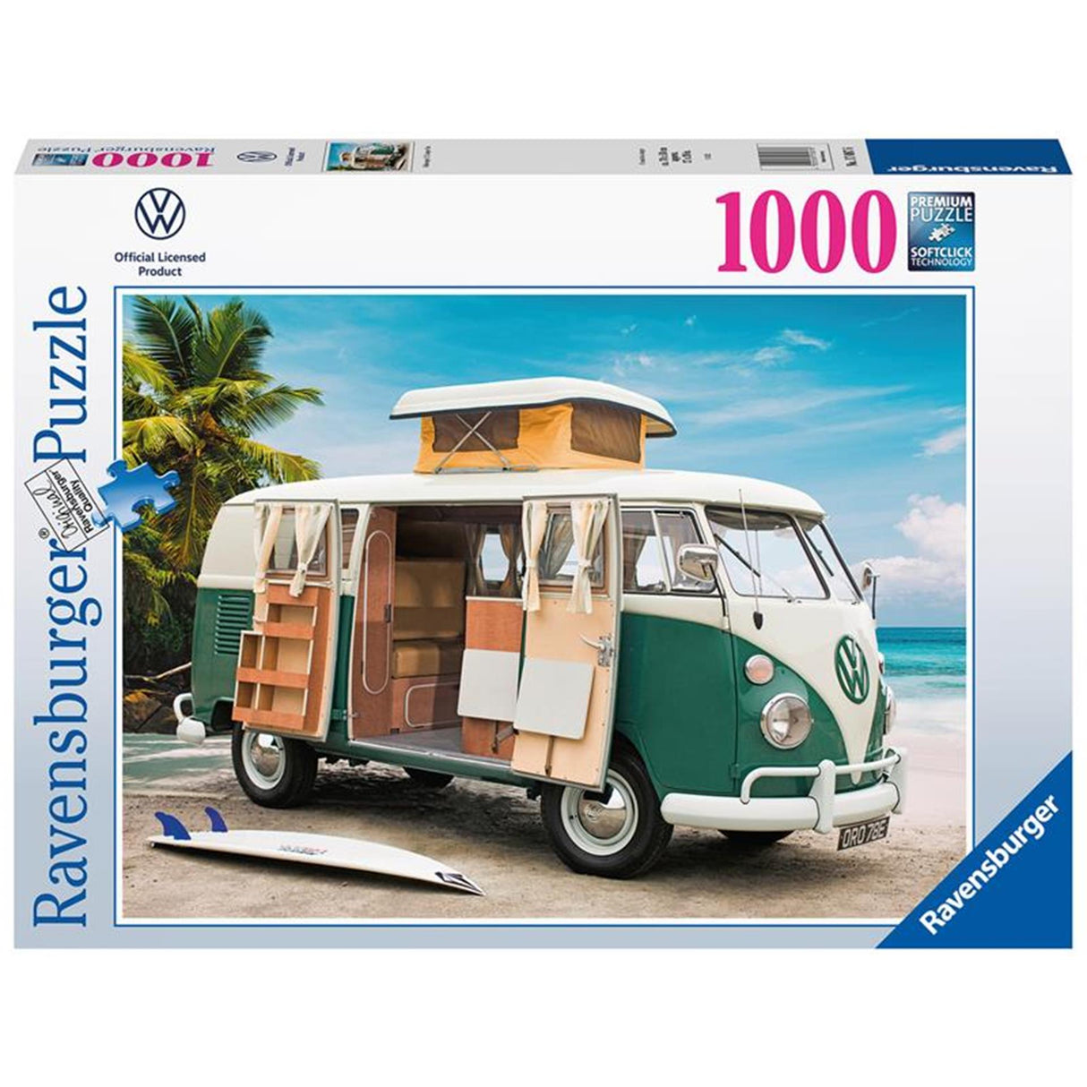 Ravensburger puslespil Volkswagen T1 camper på 1000 brikker