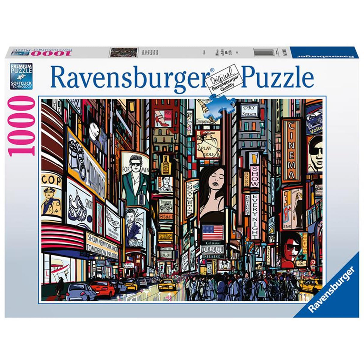 Ravensburger puslespil farverige new york 1000 brikker