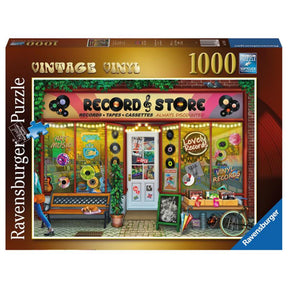 Ravensburger puslespil vintage vinyl 1000 stk