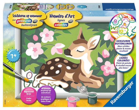 Ravensburger maling efter nummer små rådyr - hobbypakke