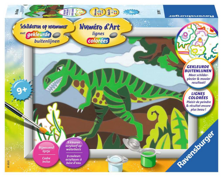 Ravensburger maleri efter nummer dino