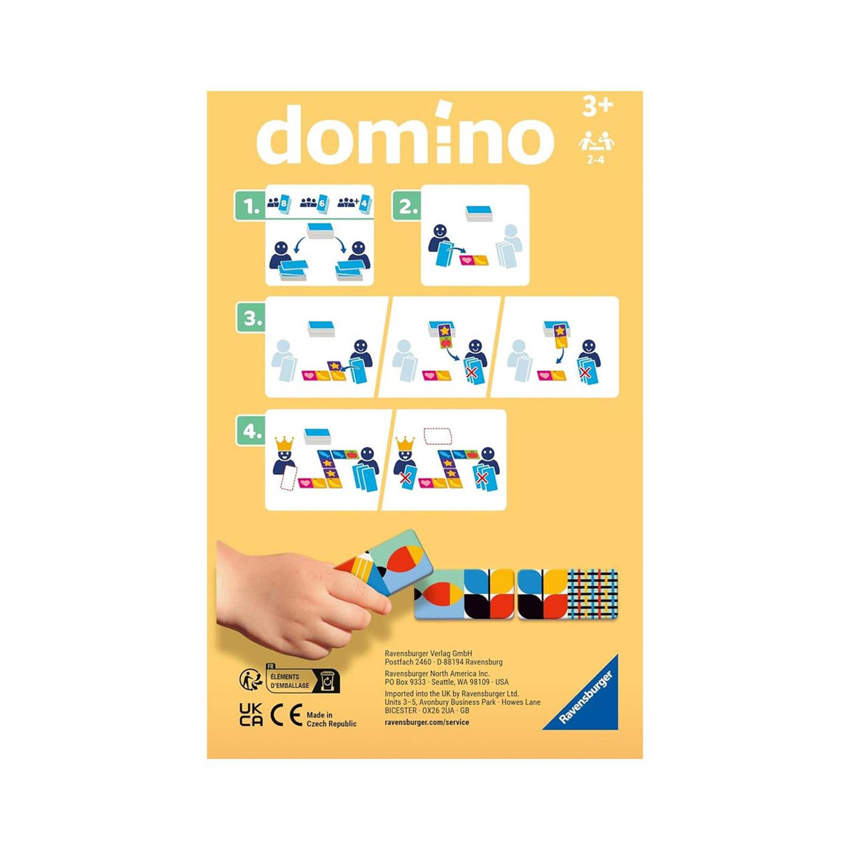 Ravensburger spil blå domino lomme | 2 stk