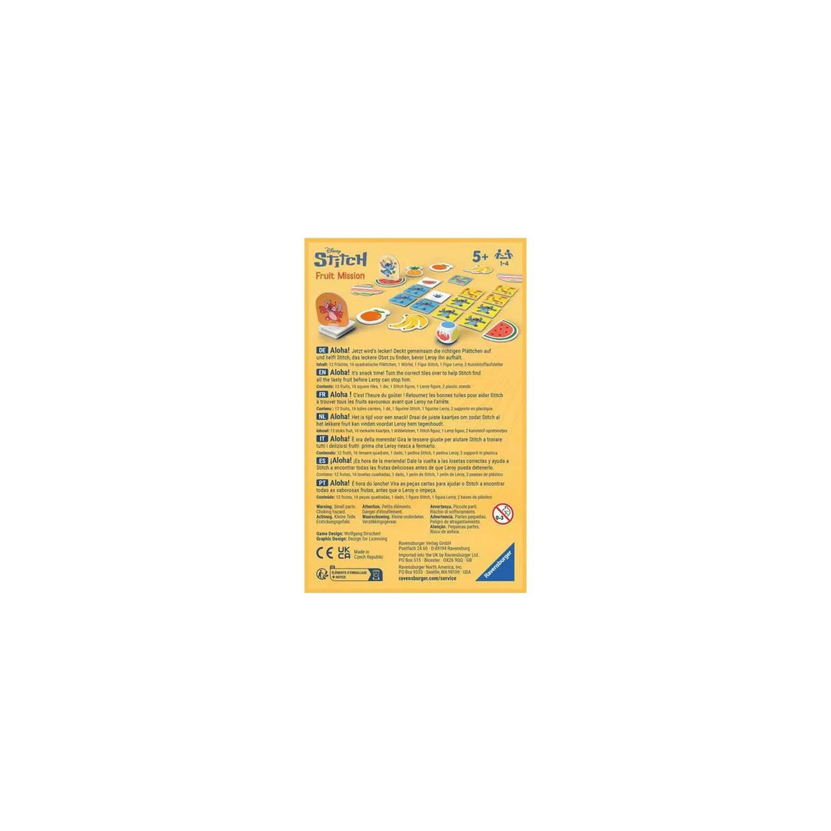 Ravensburger spil stitch frugt mission lomme | 2 stk