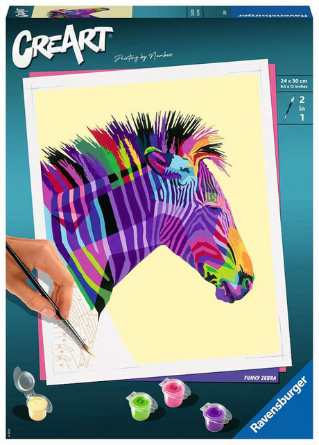 Ravensburger creart zebra maling efter nummer