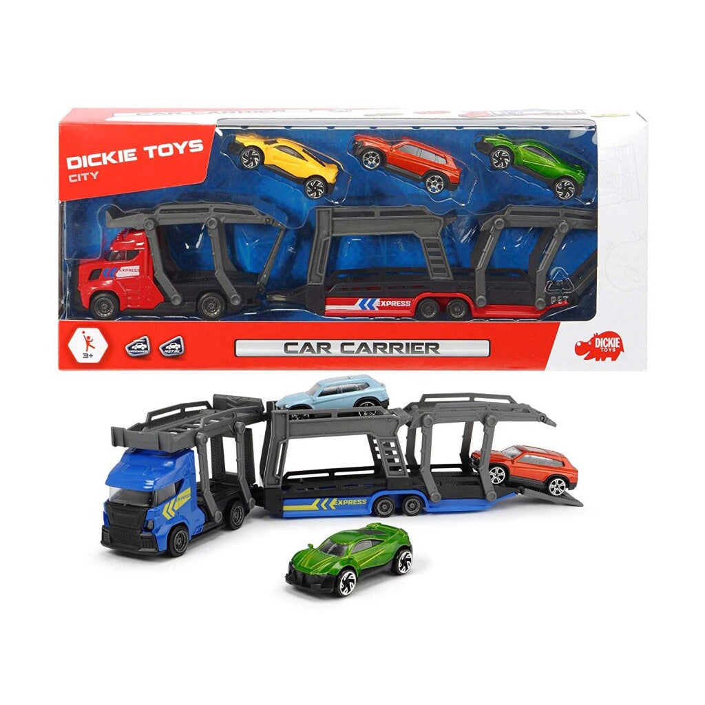 Dickie toys biltransportør + 3 biler