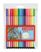Stabilo pen 68 - tusch - sæt med 15 stk