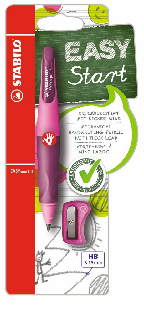 Stabilo easy ergo 3.15 starter ret pink