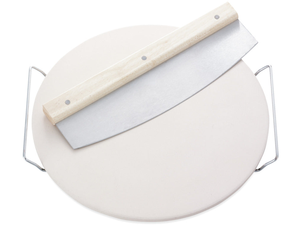 Leifheit 3159 pizzasten rund med kniv