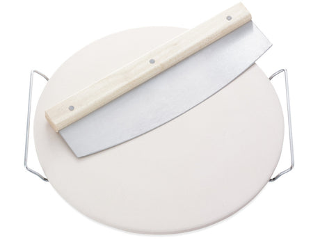 Leifheit 3159 pizzasten rund med kniv