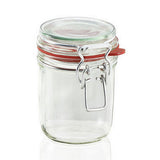 Leifheit 3192 konserveringsglas med svinglukning 370 ml glas rustfrit stål