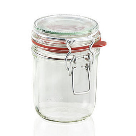 Leifheit 3192 konserveringsglas med svinglukning 370 ml glas rustfrit stål