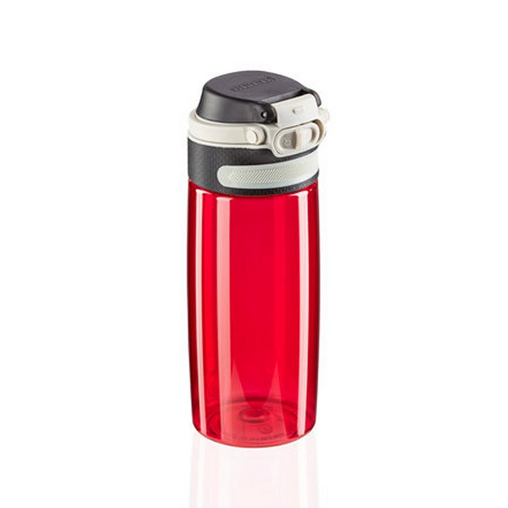 Leifheit 3263 flip tritan drikkeflaske 550 ml rød
