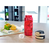 Leifheit 3263 flip tritan drikkeflaske 550 ml rød