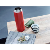 Leifheit termokande flip kop - 600 ml - rustfrit stål - rød