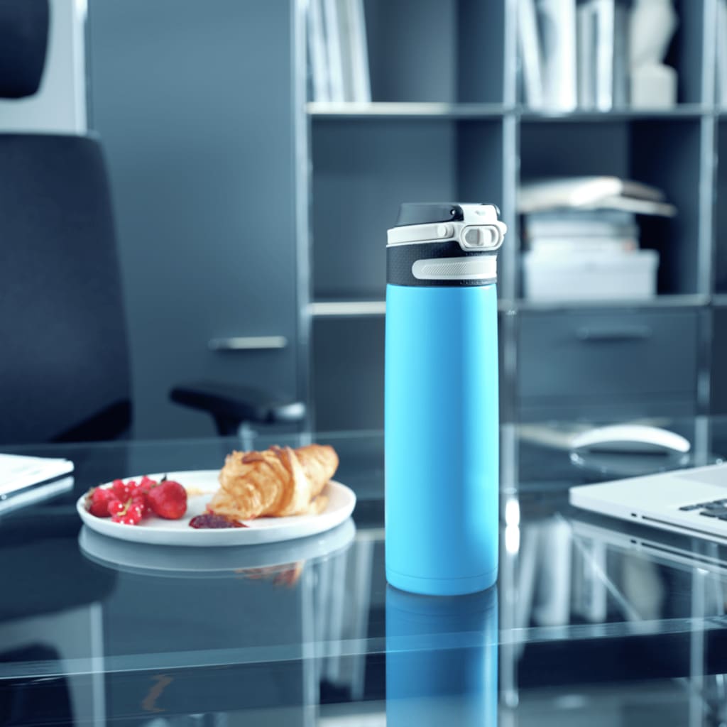Leifheit termosfløs flip 600 ml vandblå
