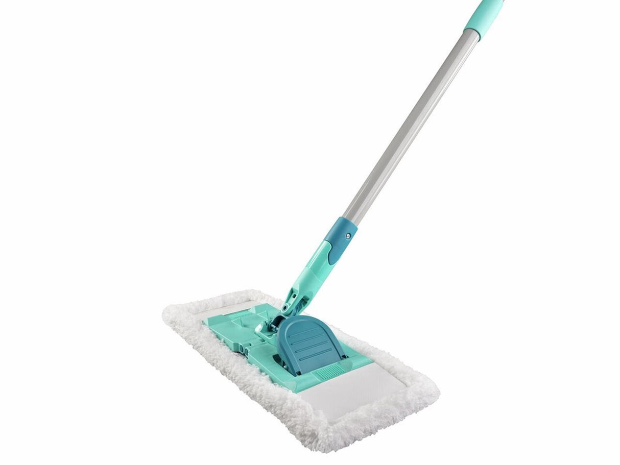 Leifheit super duster gulvrens - 33 cm - startsæt gulvvisker med støvklud - 100x vaskbar