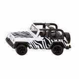 Siku legetøjsbil jeep wrangler safari hvid sort - modelbil.